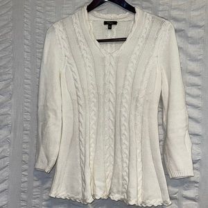 Cupio Vneck Tunic Knit Sweater